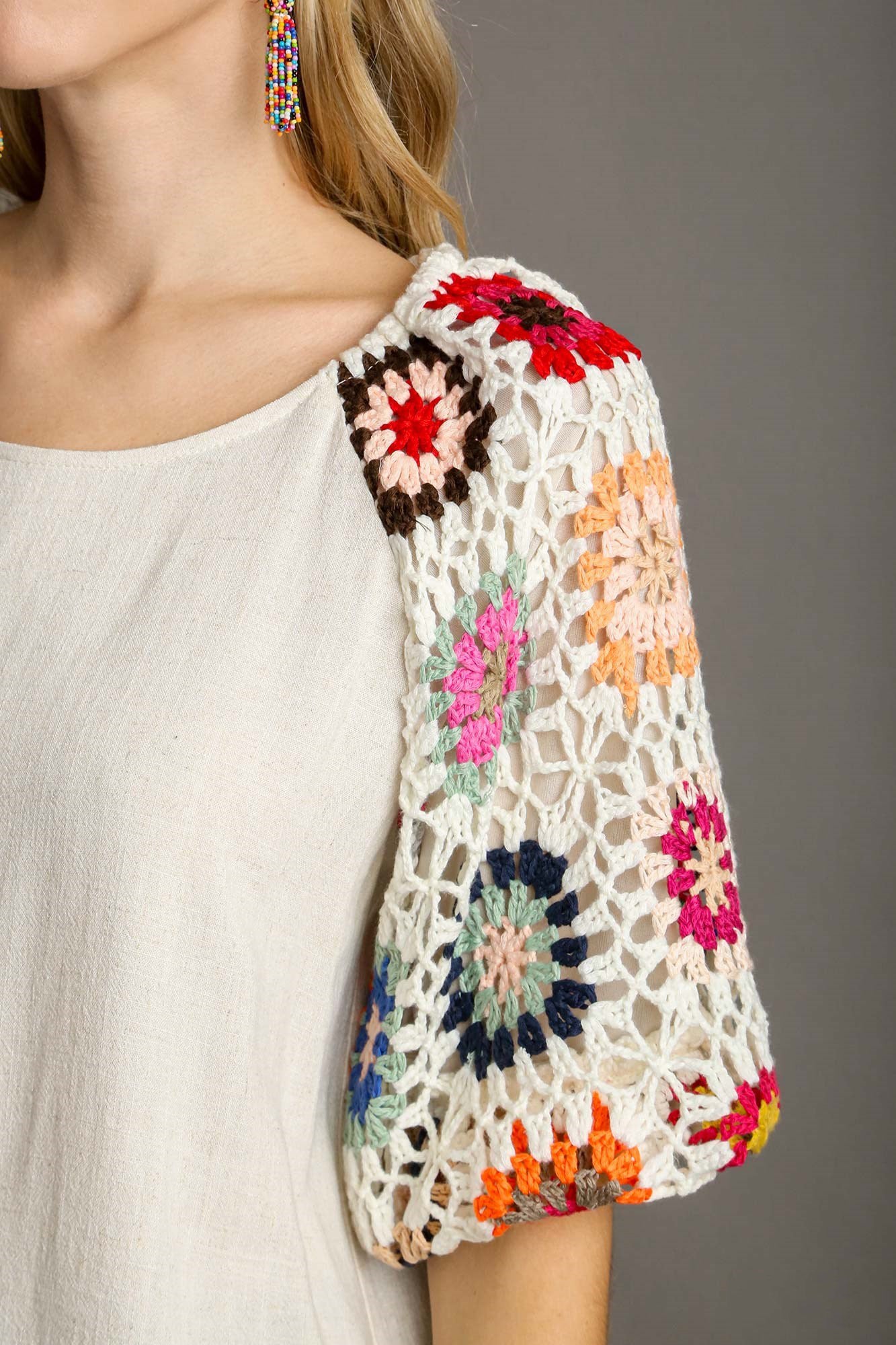Crochet Sleeve Top