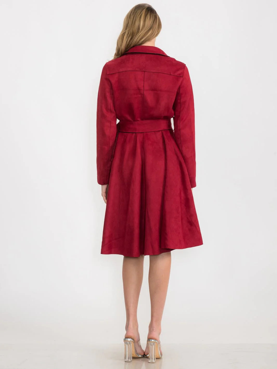 Belted Long Sleeve Dress