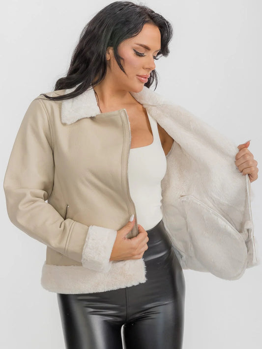 Faux Fur Lined Jacket