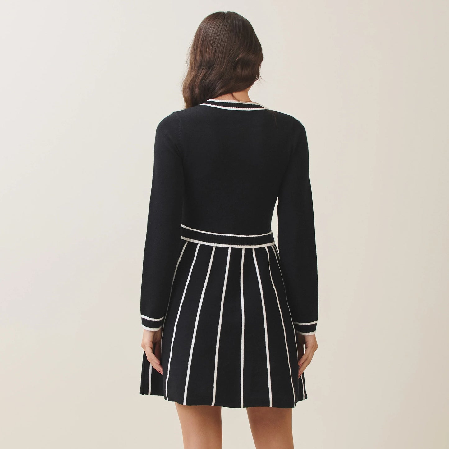Monochrome Contrast Dress