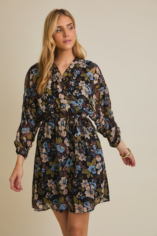 Floral Elastic Waist Top