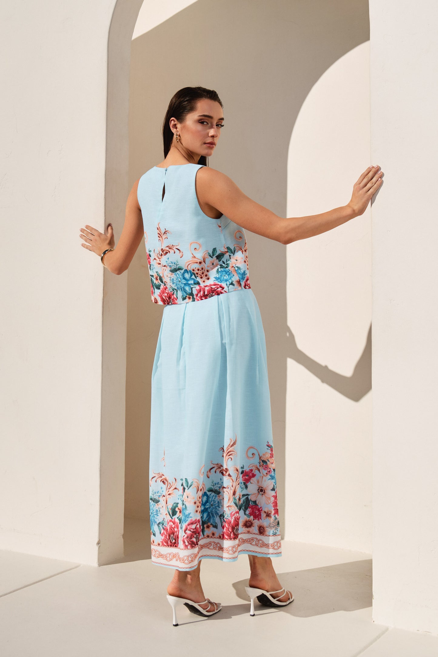 Floral Top & Skirt Set