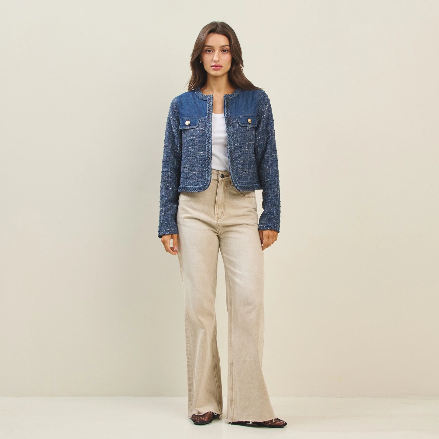 Denim Tweed Jacket