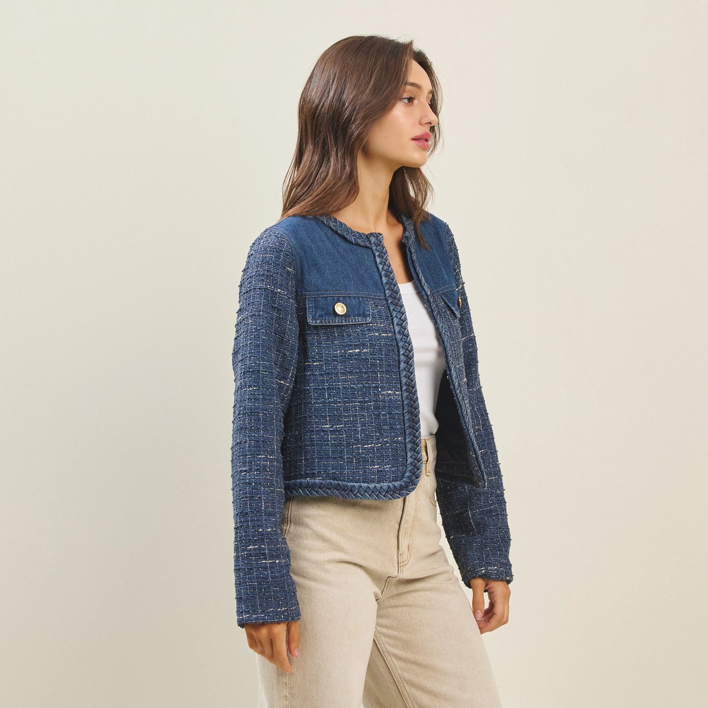 Denim Tweed Jacket