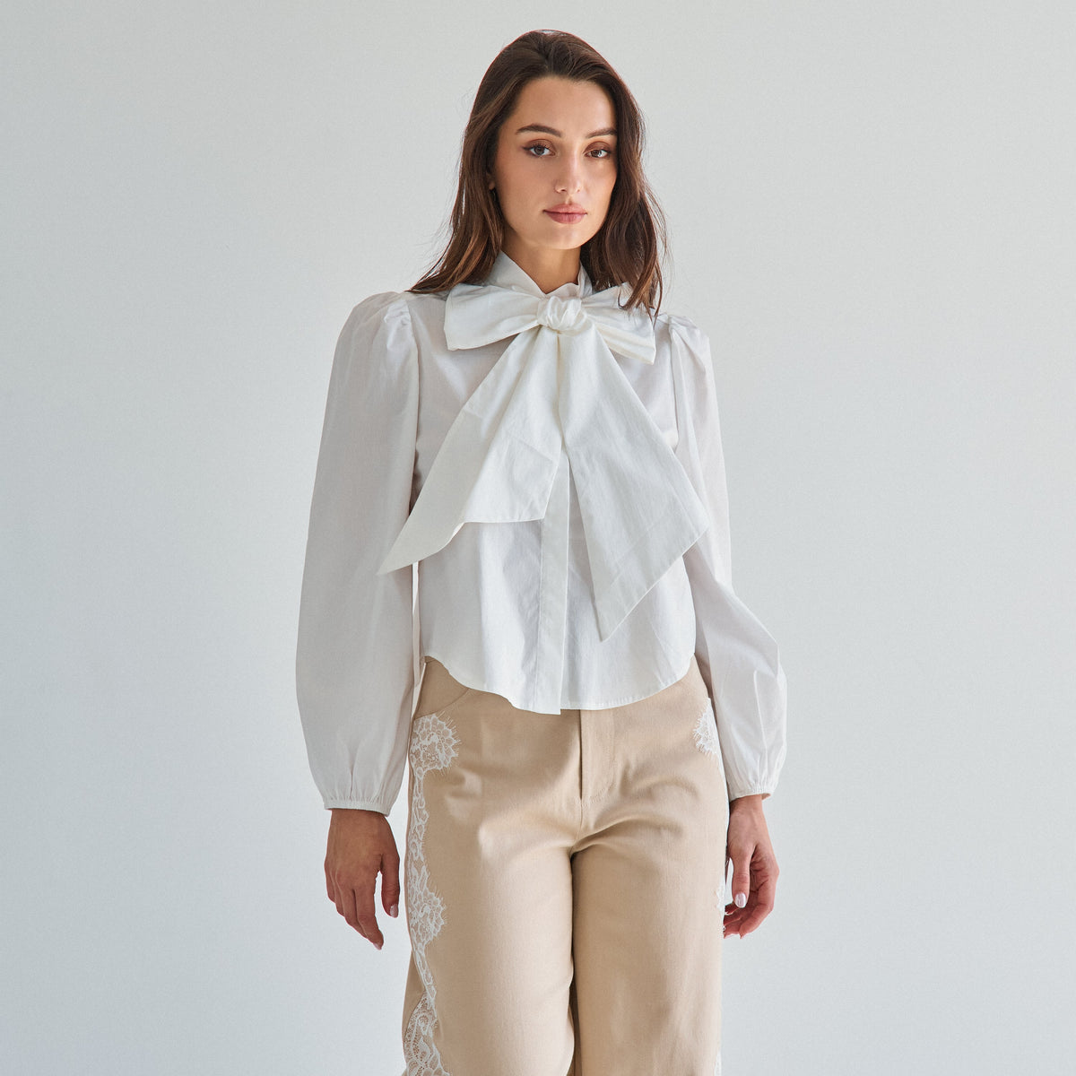 Bow Tie Ivory Top