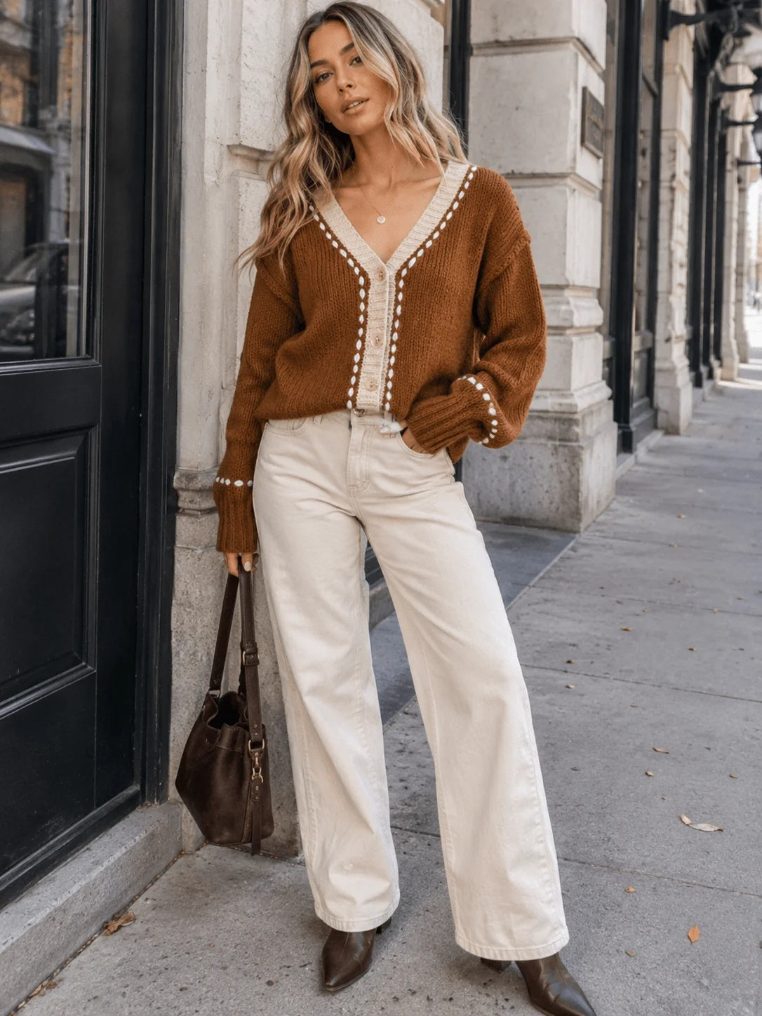 Trim Detail Cardigan