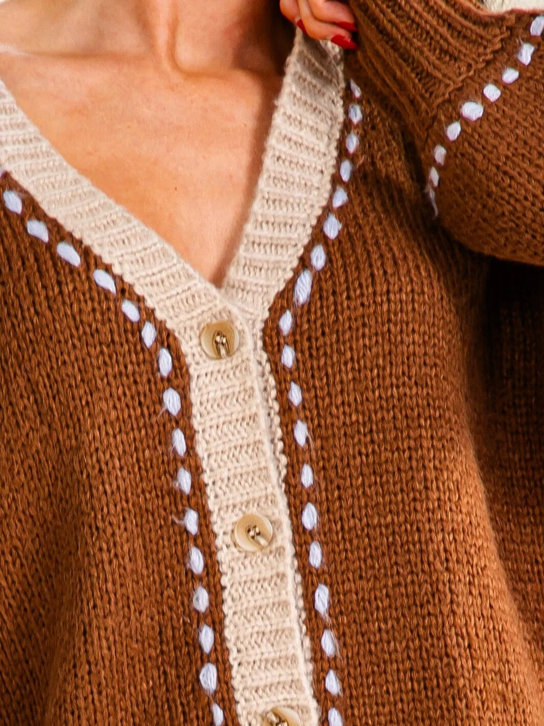 Trim Detail Cardigan