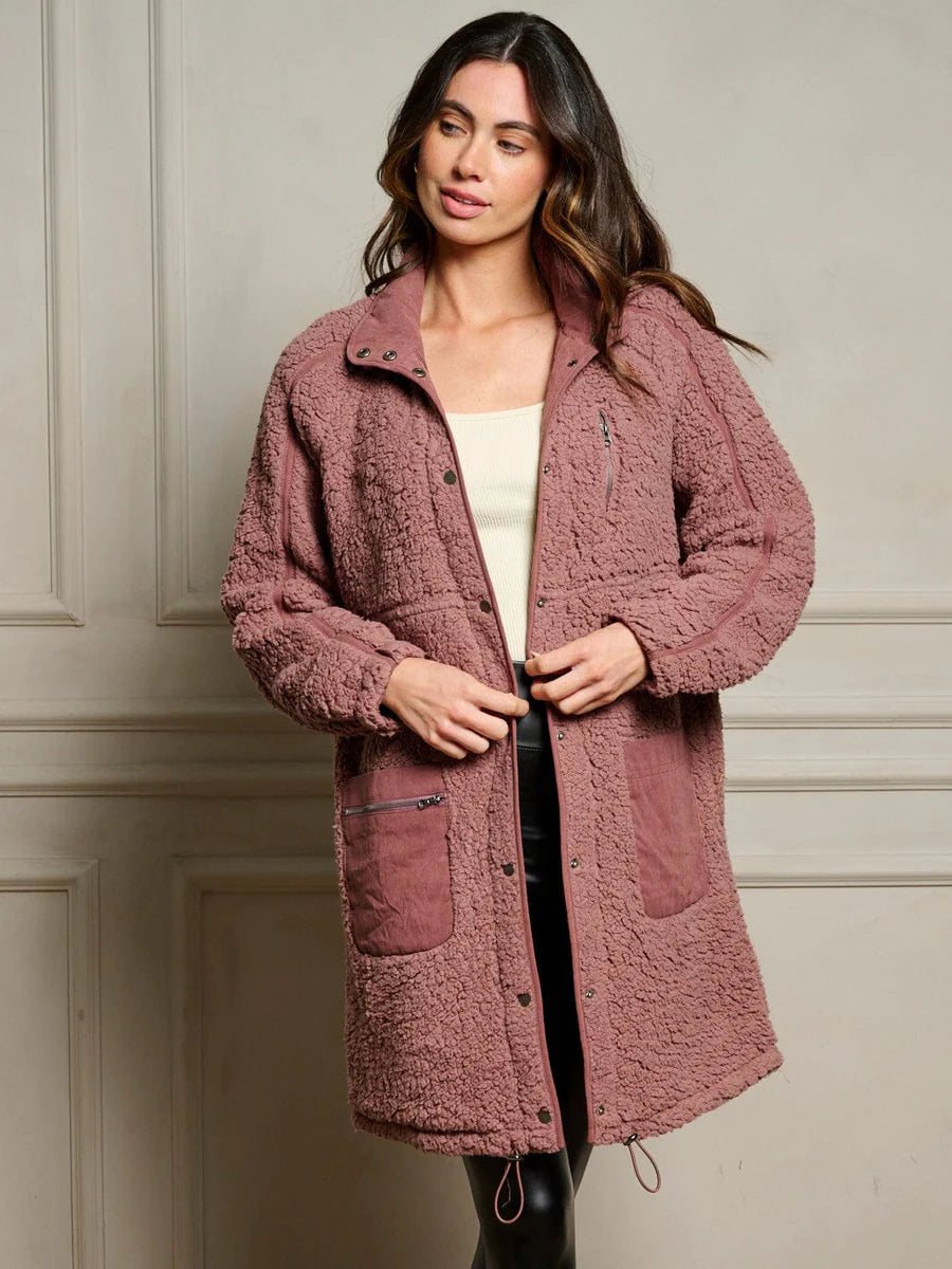Sherpa Pocket Jacket - Mauve