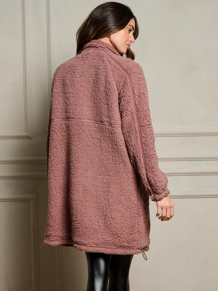 Sherpa Pocket Jacket - Mauve