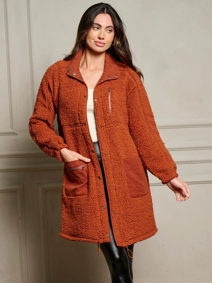 Sherpa Pocket Jacket - Rust