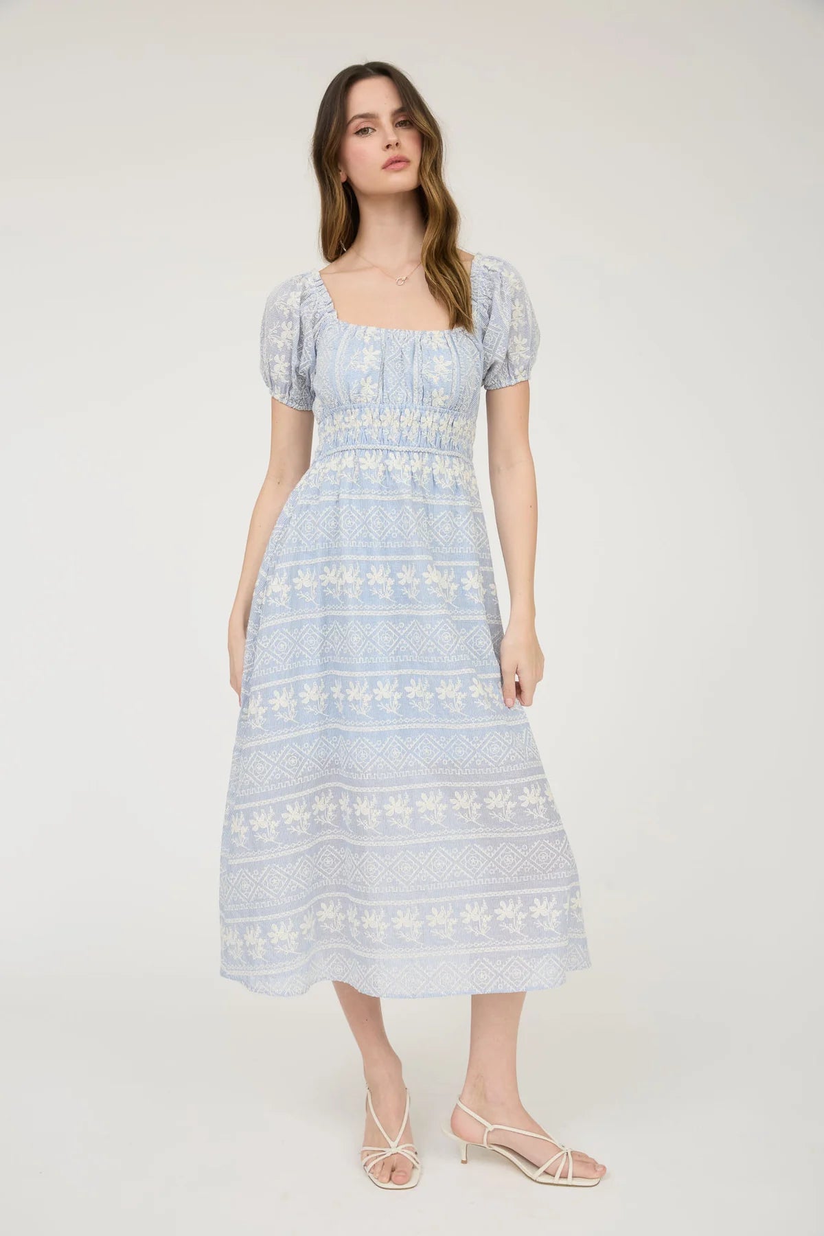 Blu Pepper リボンディテールのミディサンドレス Dresses – tagged 
