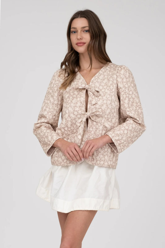Double Front Tie Jacket