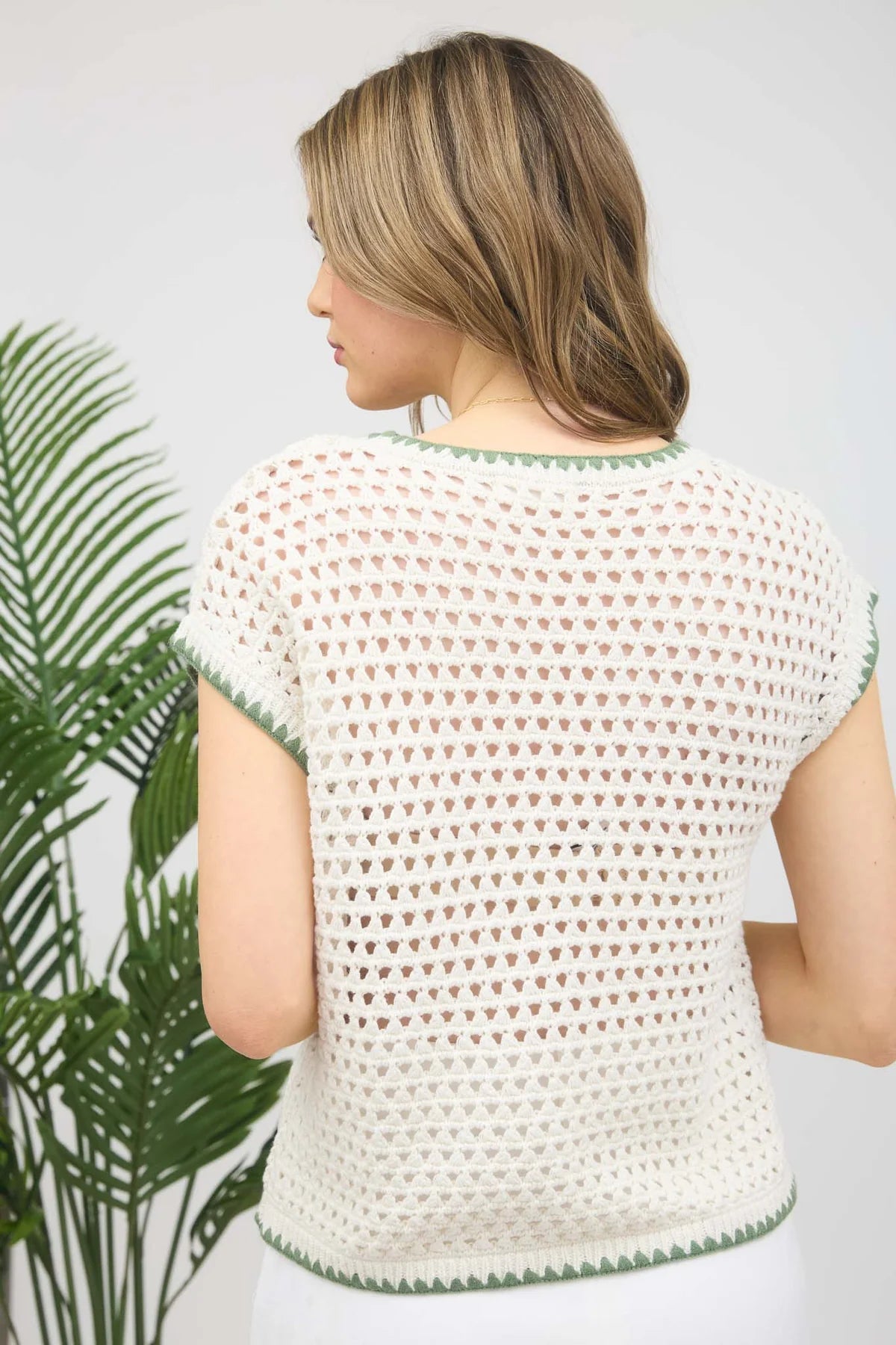Crochet Knit Top
