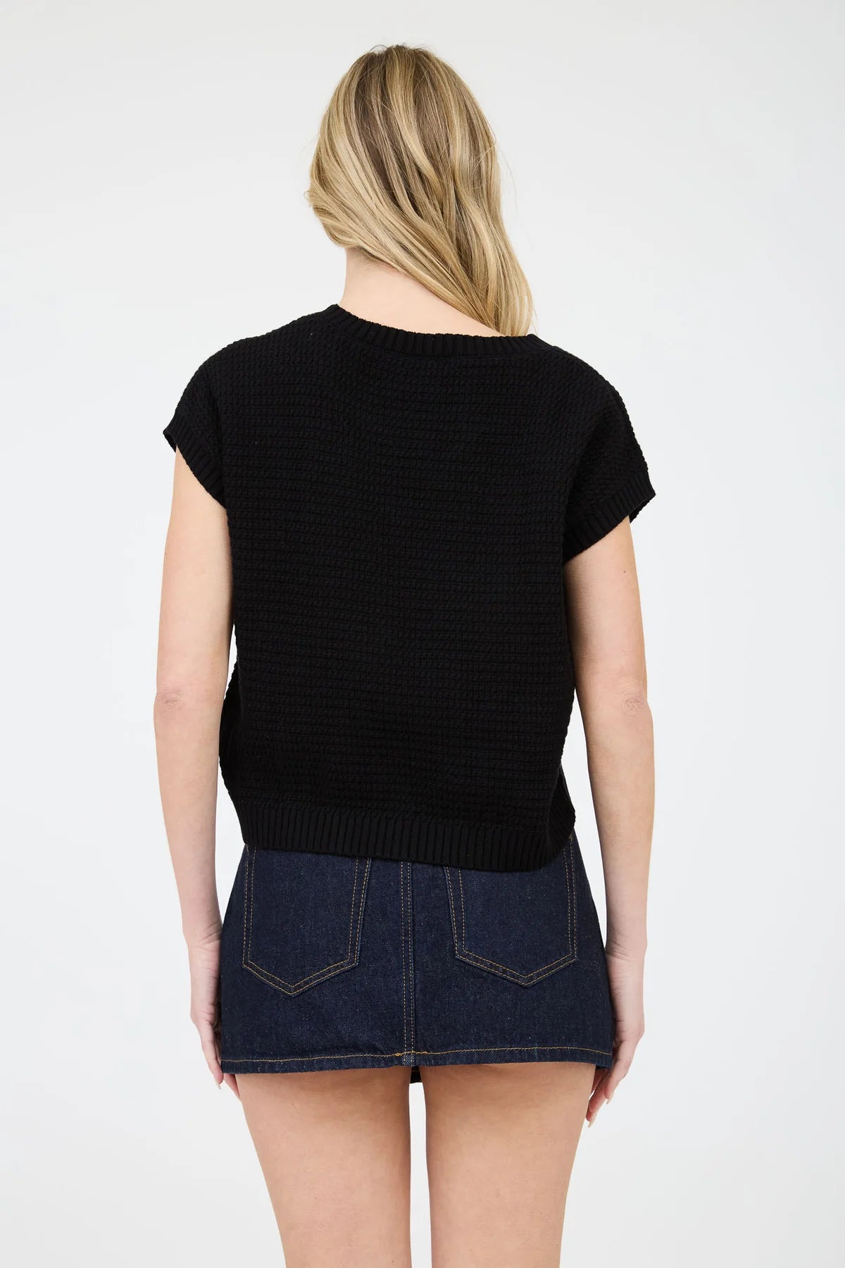 3D Crochet Floral Sweater Top