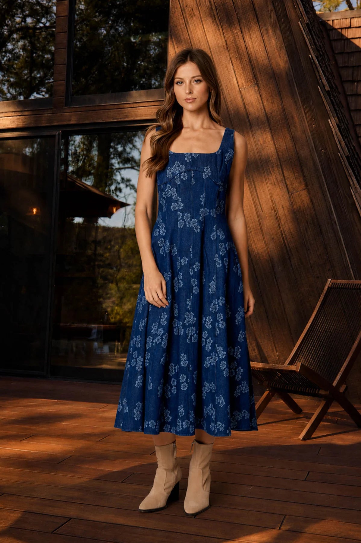 Corset Denim Dress