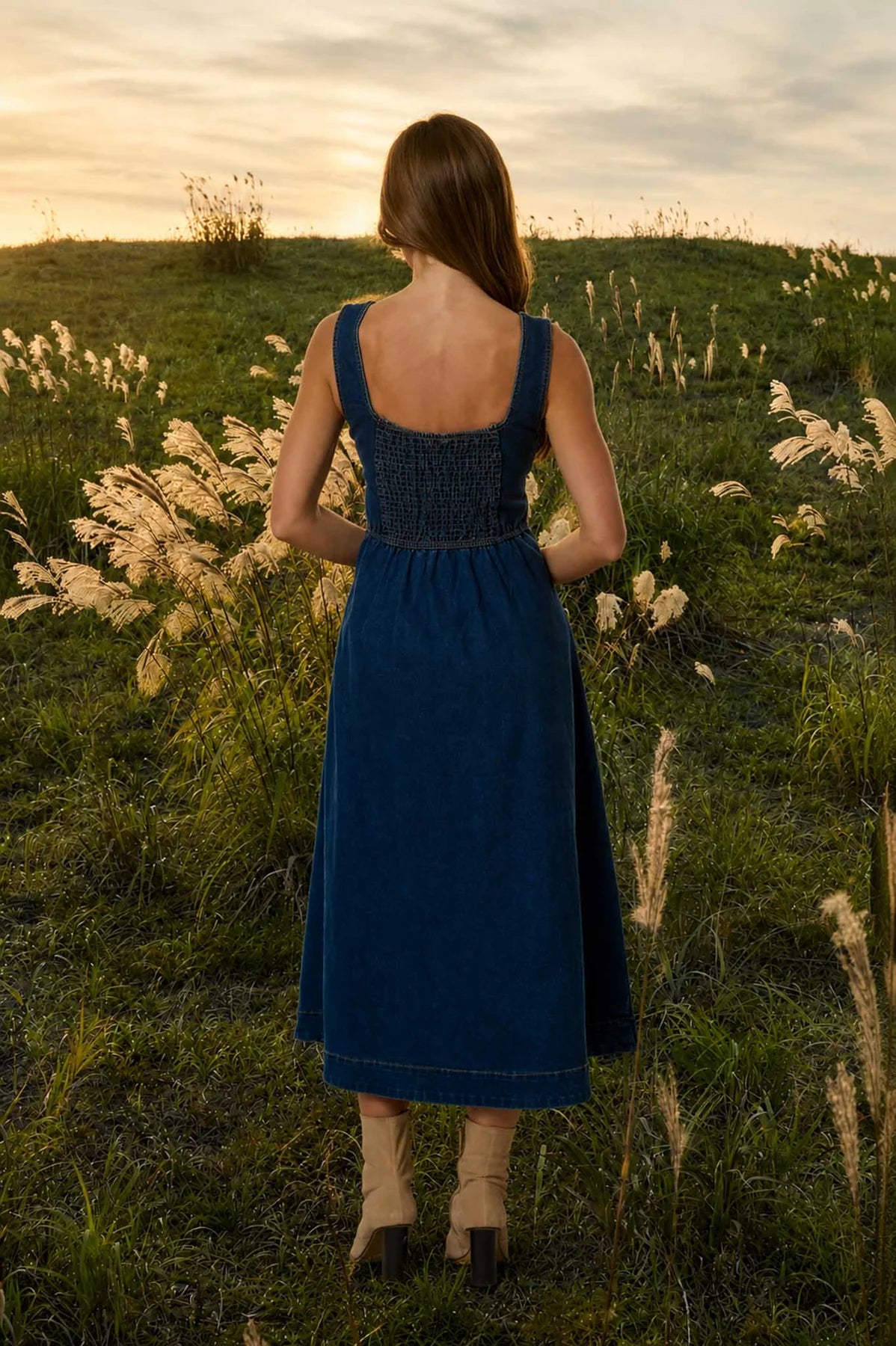 Denim Button Down Dress
