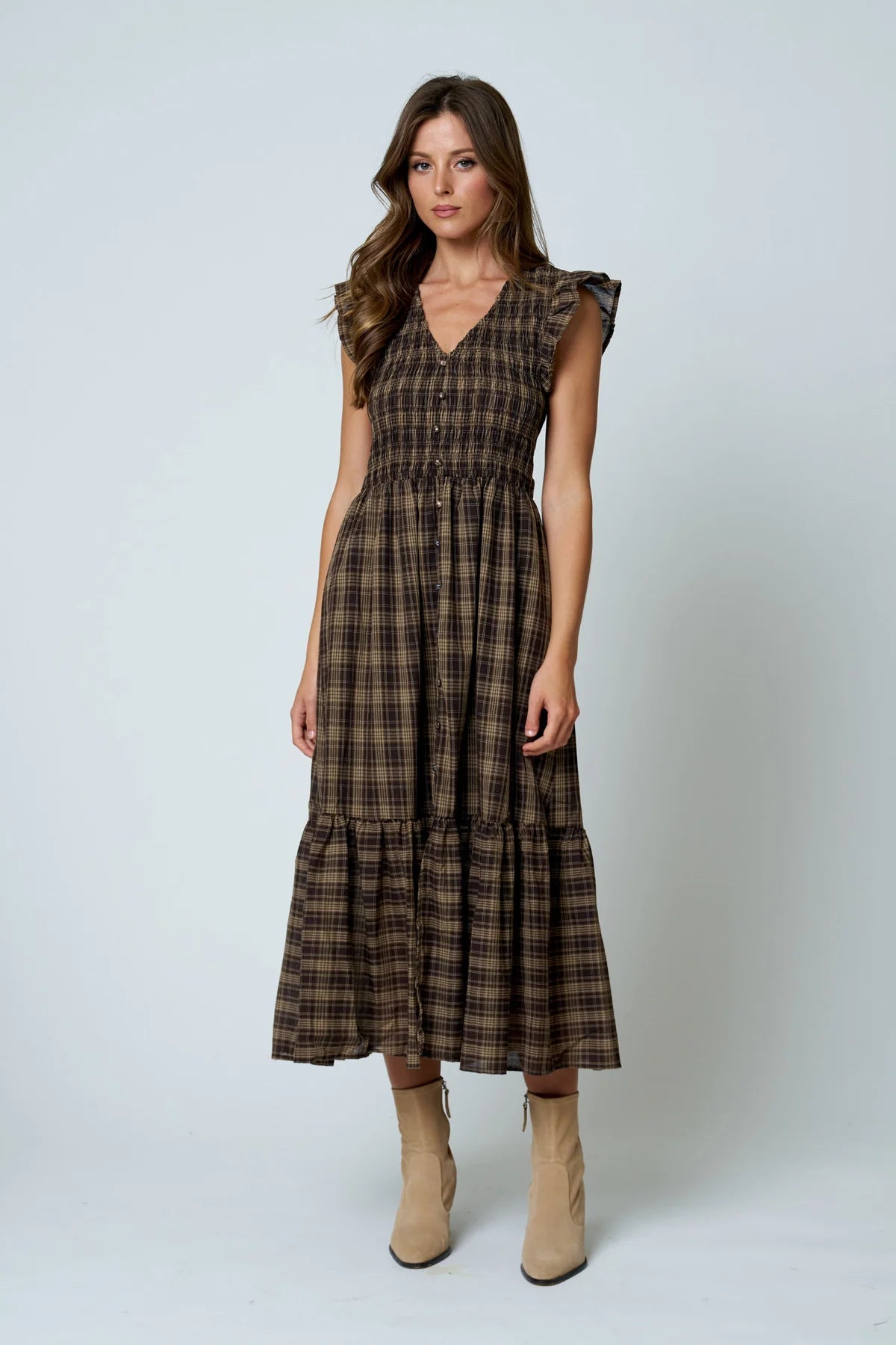 Button Down Midi Dress