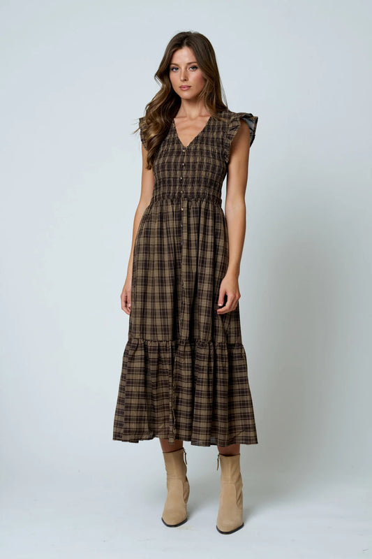 Button Down Midi Dress