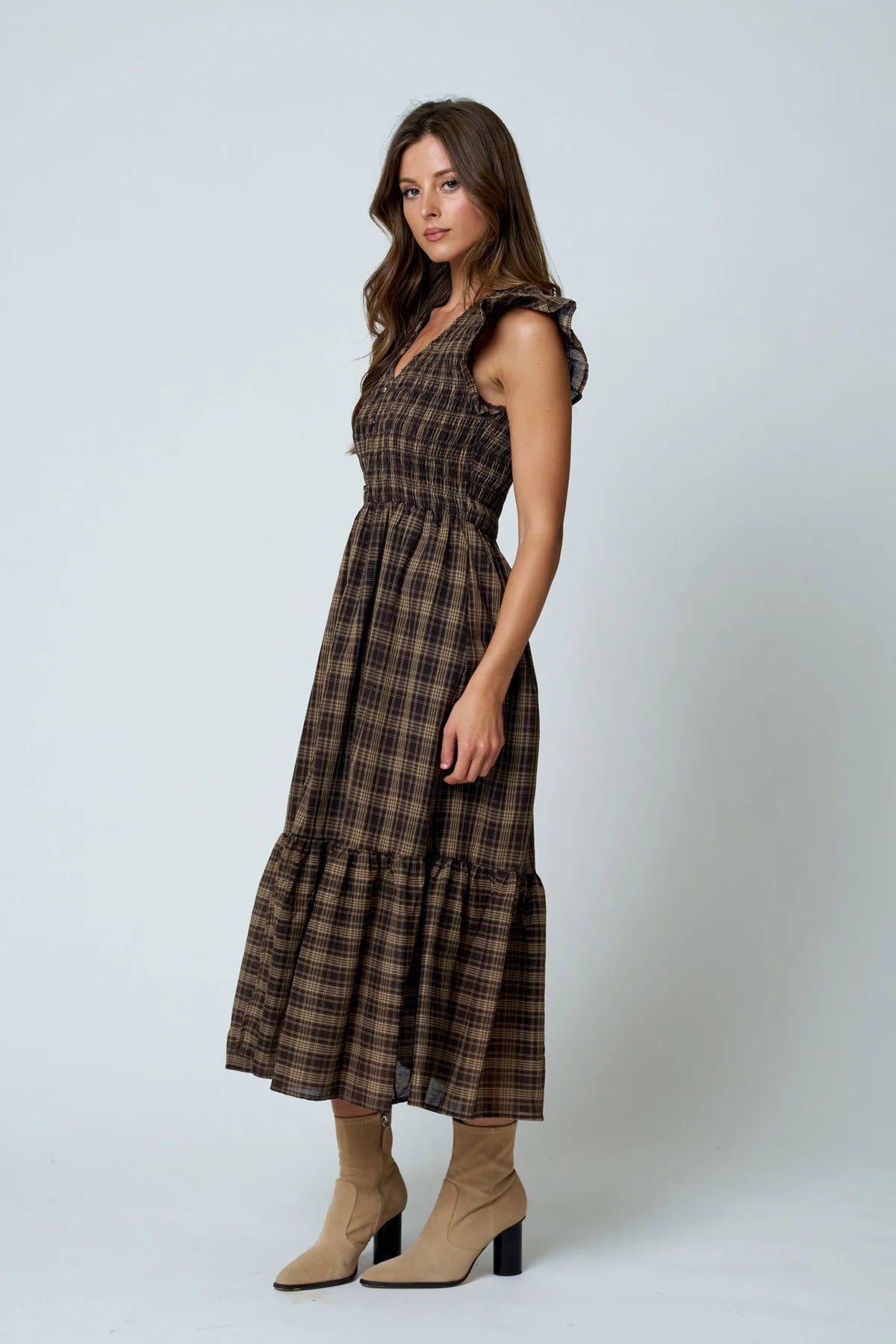 Button Down Midi Dress