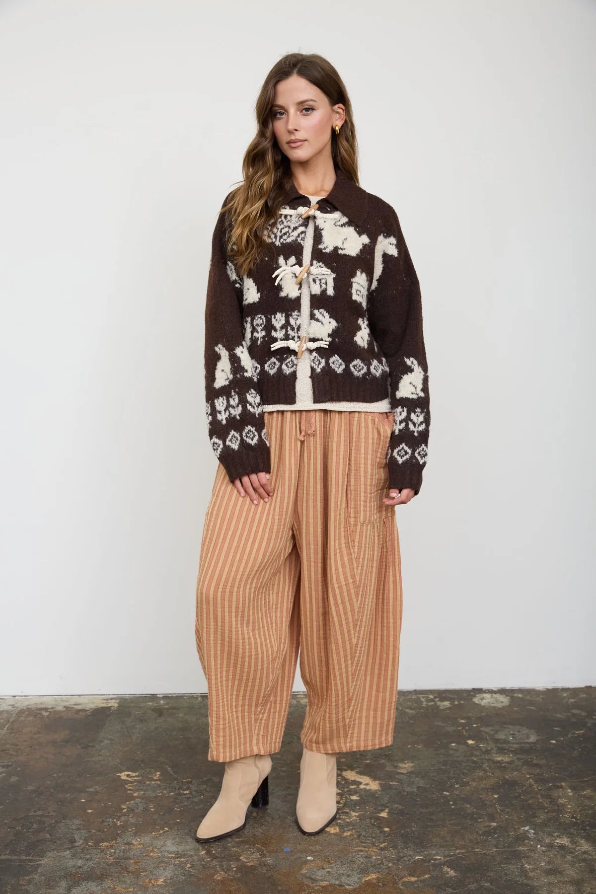 Bunny Toggle Button Cardigan
