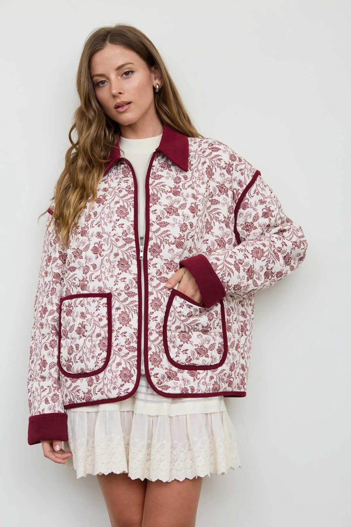 Floral Quilted Toile Jacket