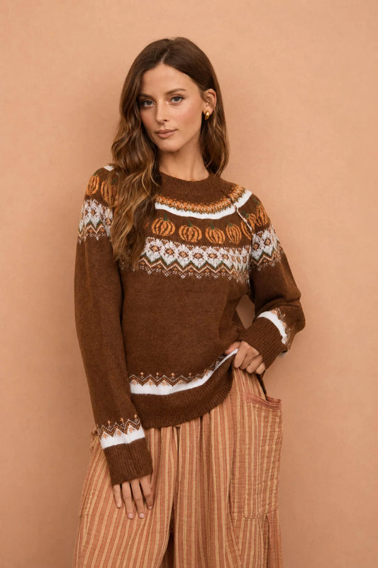 Pumpkin Pullover Sweater
