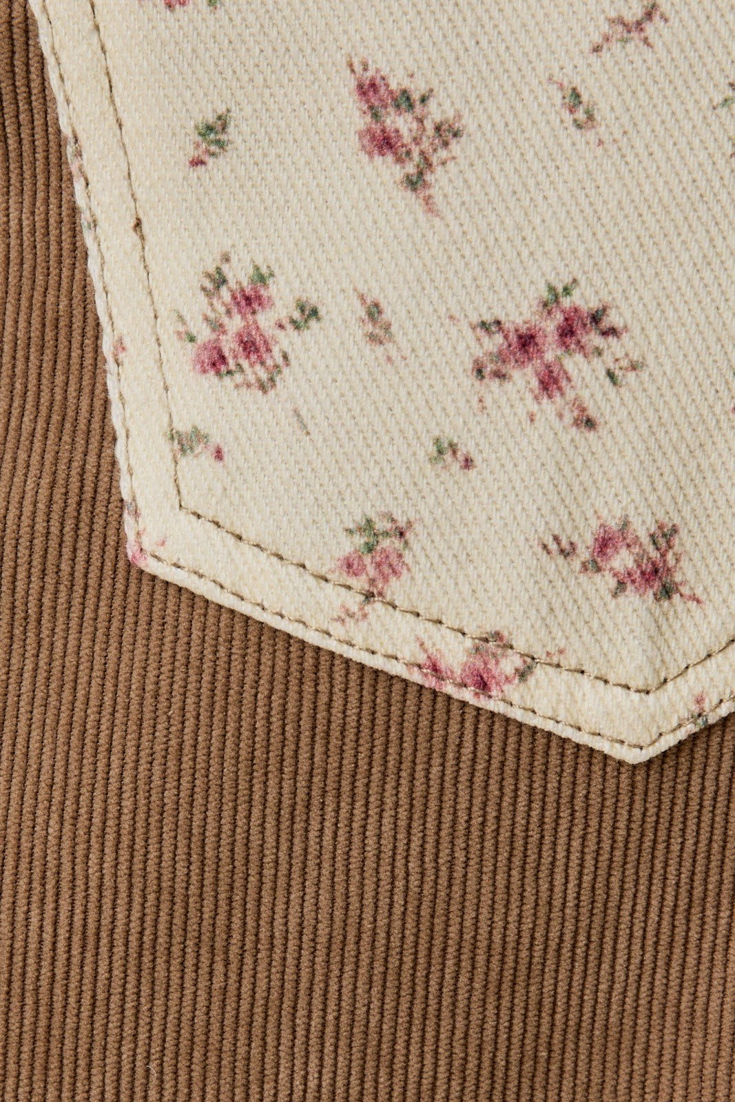 Floral Corduroy Pants