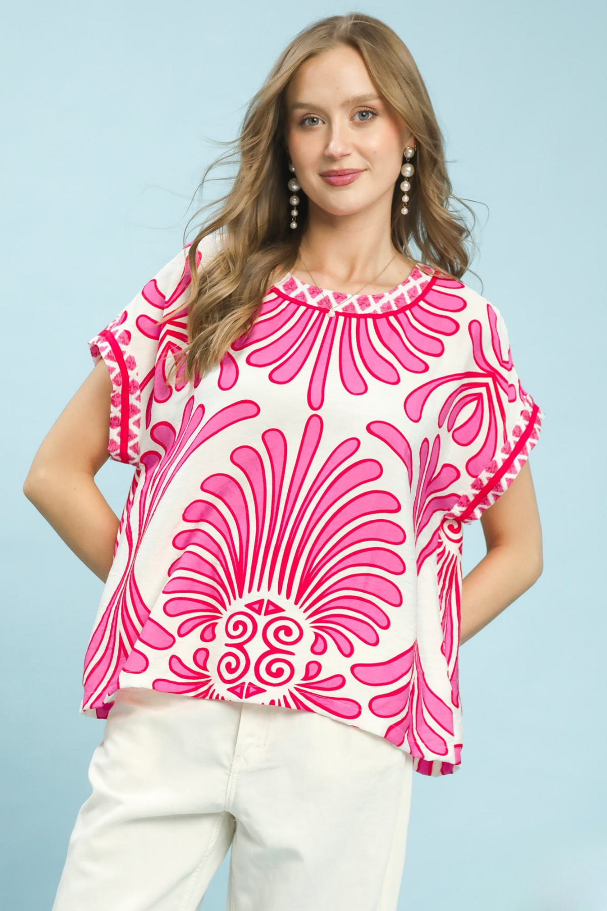 Boho Short Sleeve Top