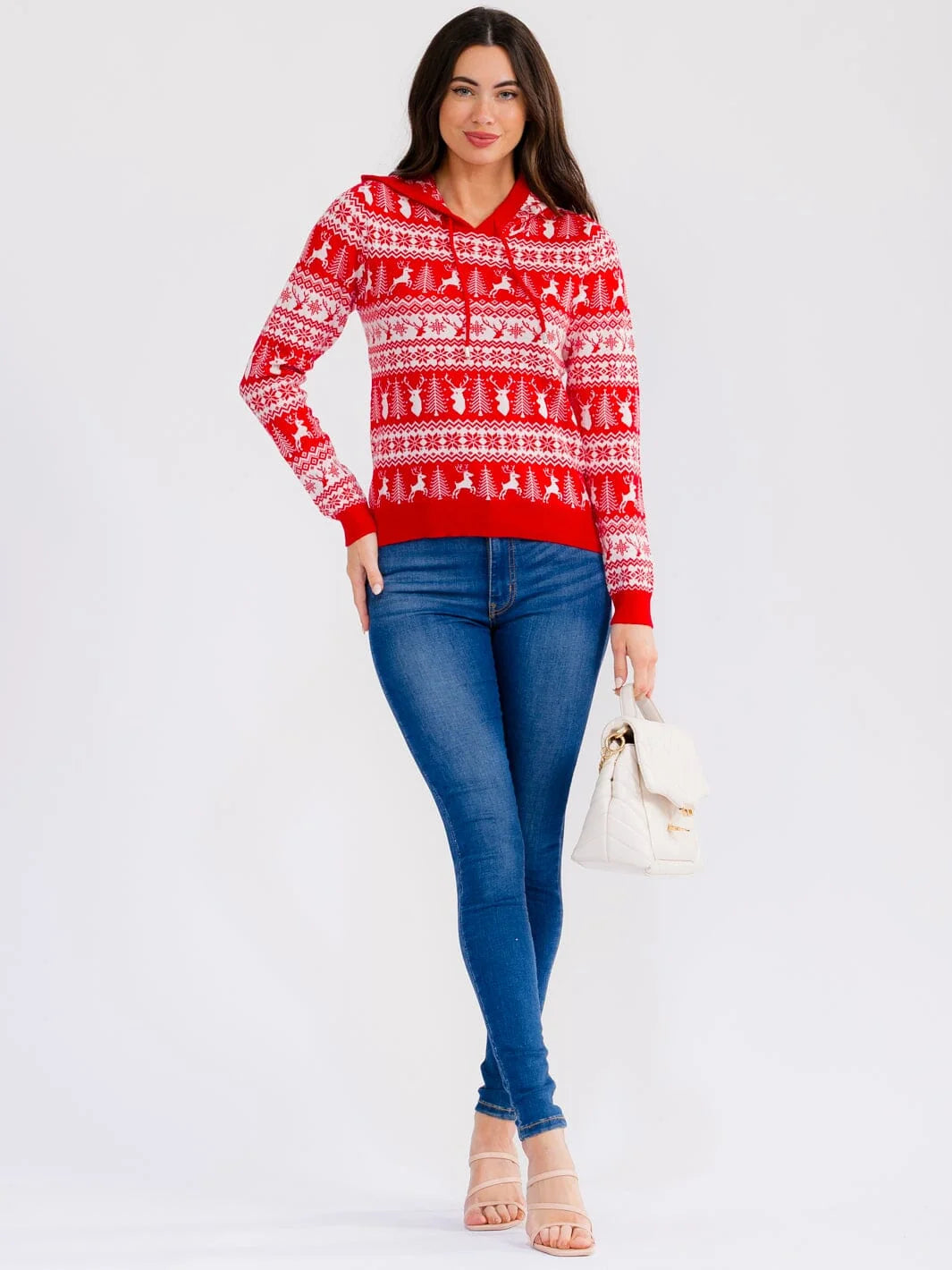 Hooded Holiday Sweater