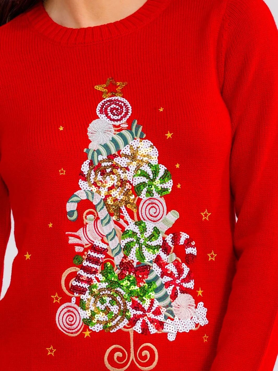 Candy Tree Sequin Sweater