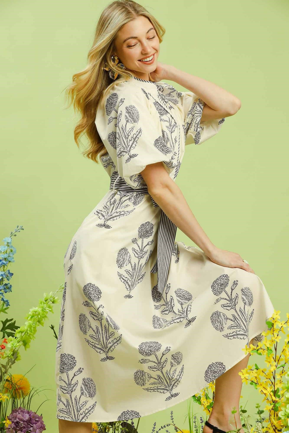 V-Neck Garden Grace Dress