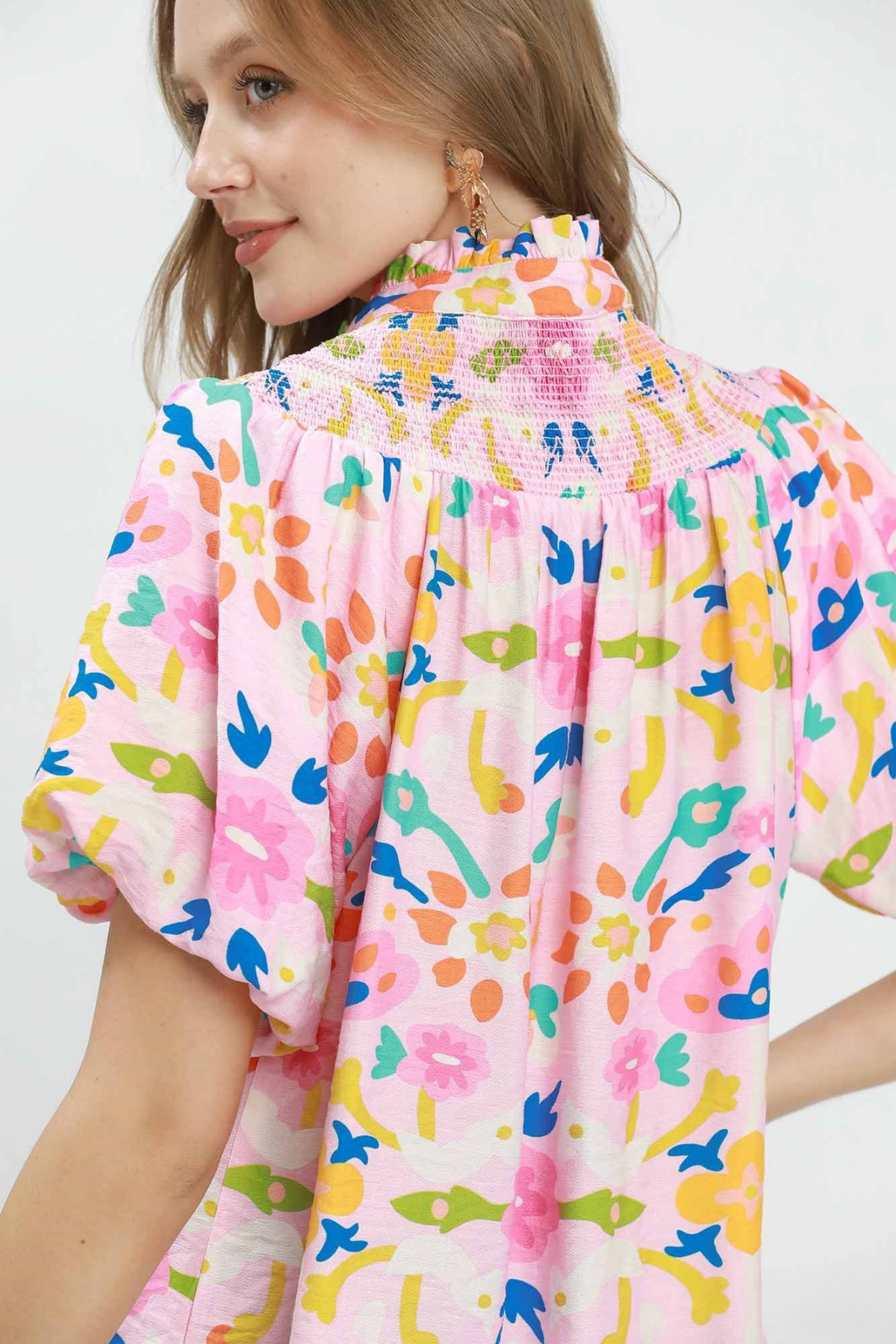 Folk Art Smocked Top