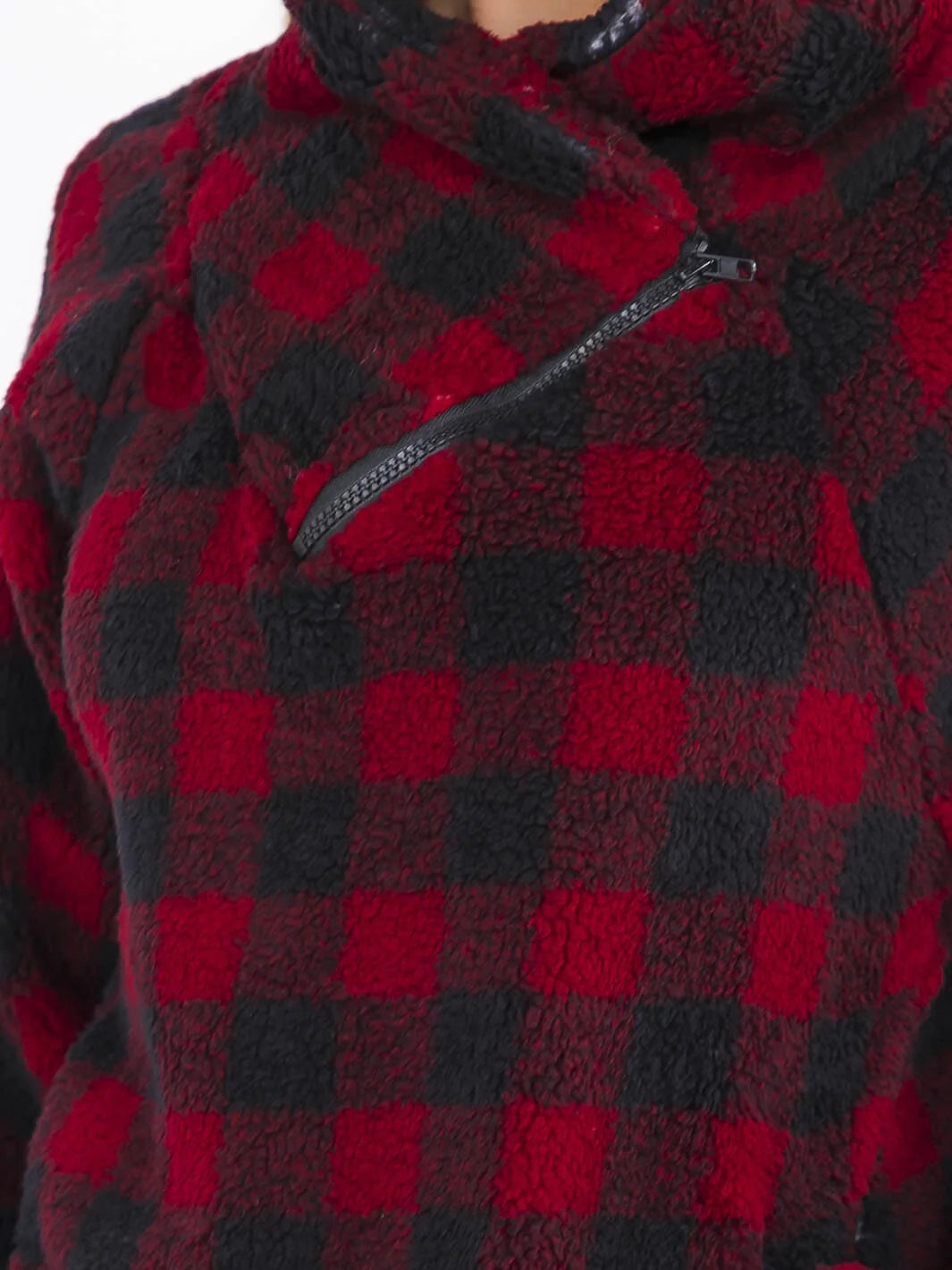 Fuzzy Pullover Jacket