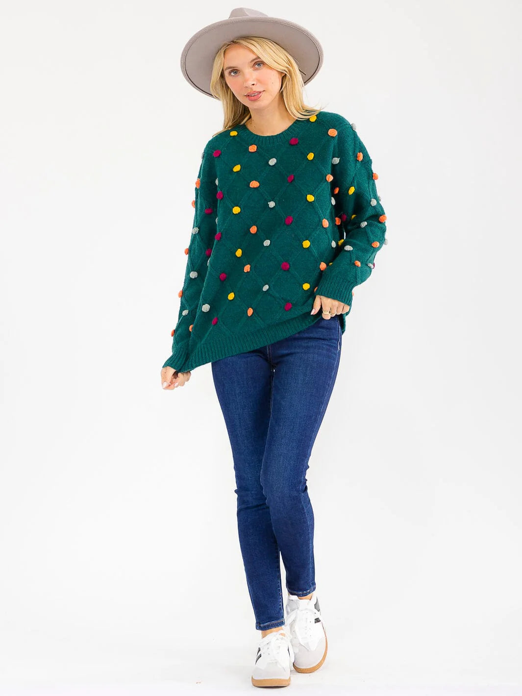 Pom Pom Pullover Sweater