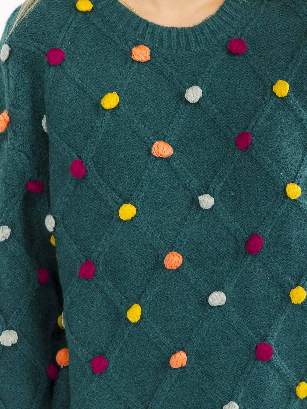 Pom Pom Pullover Sweater