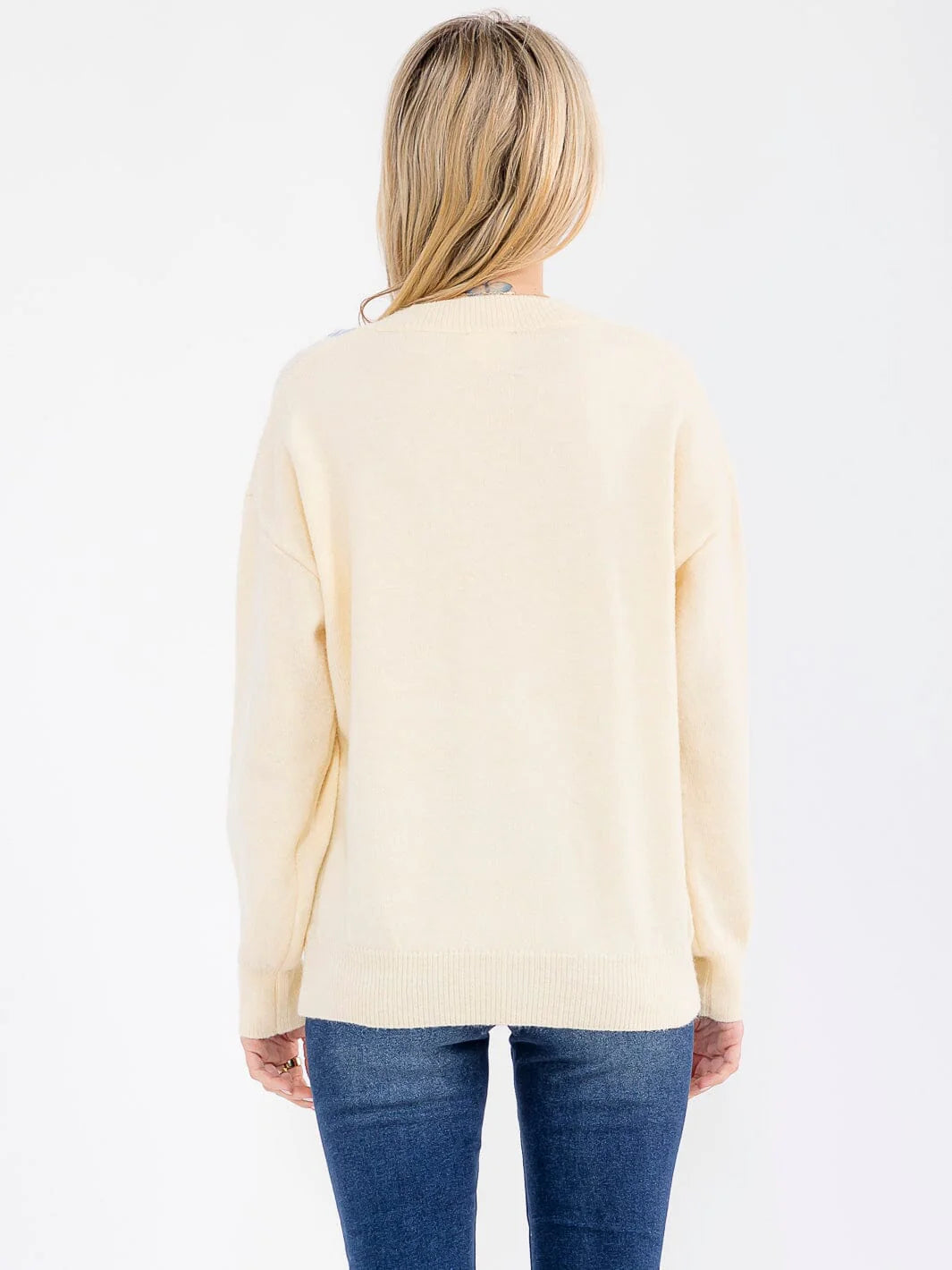 Blossom V-Neck Sweater