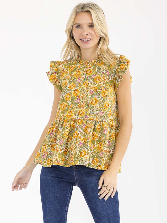 Relaxed Fit Floral Top