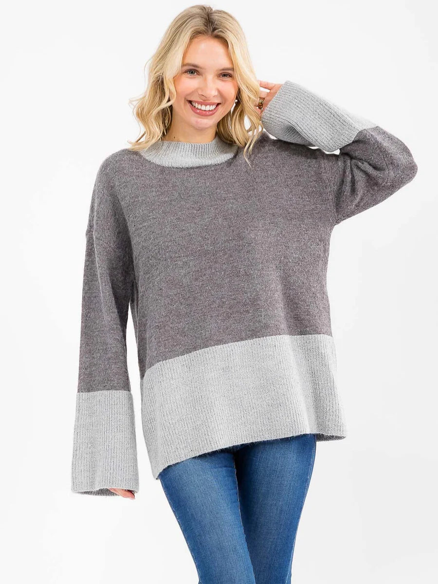 Oversized Colorblock Sweater