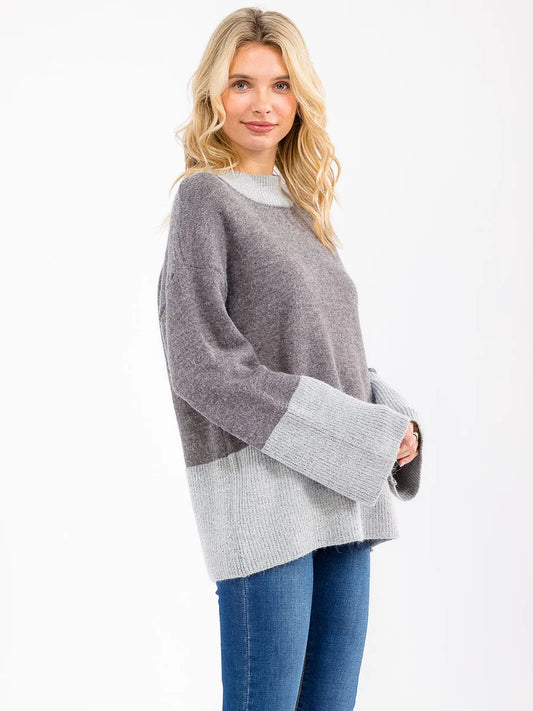 Oversized Colorblock Sweater