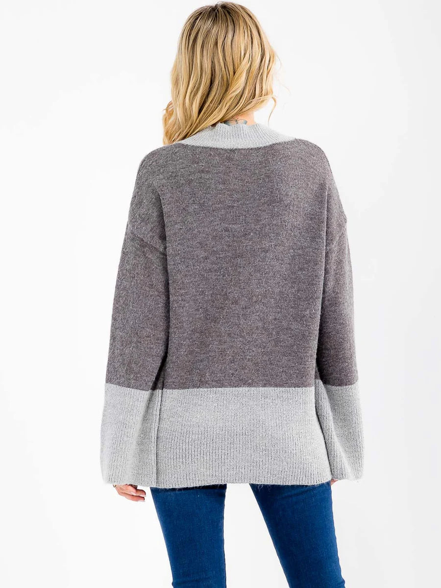 Oversized Colorblock Sweater