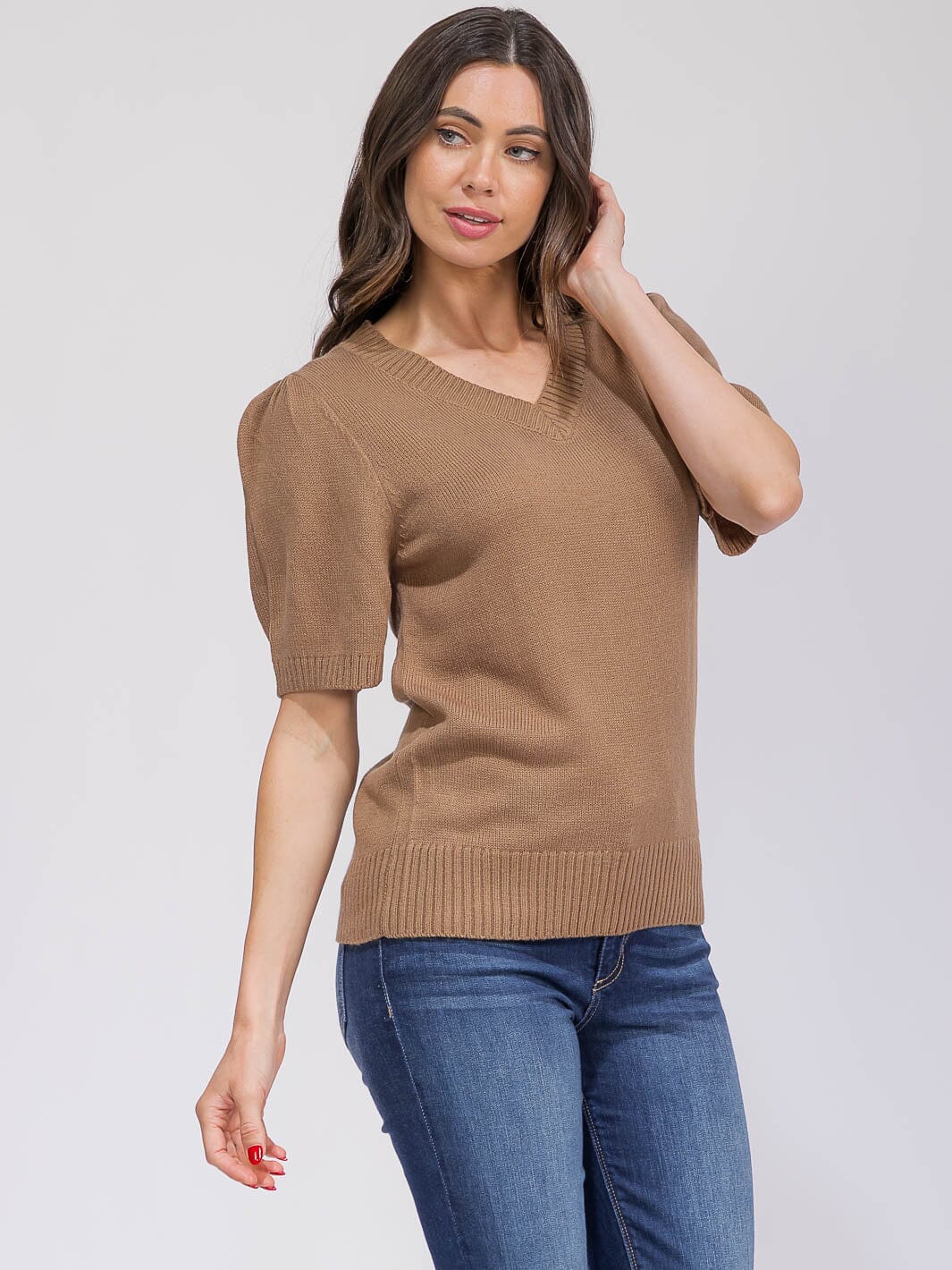 V-Neck Sweater Top