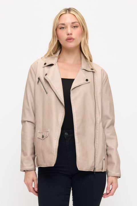 Vintage Front Pocket Jacket - Cream