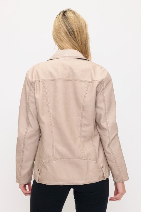 Vintage Front Pocket Jacket - Cream
