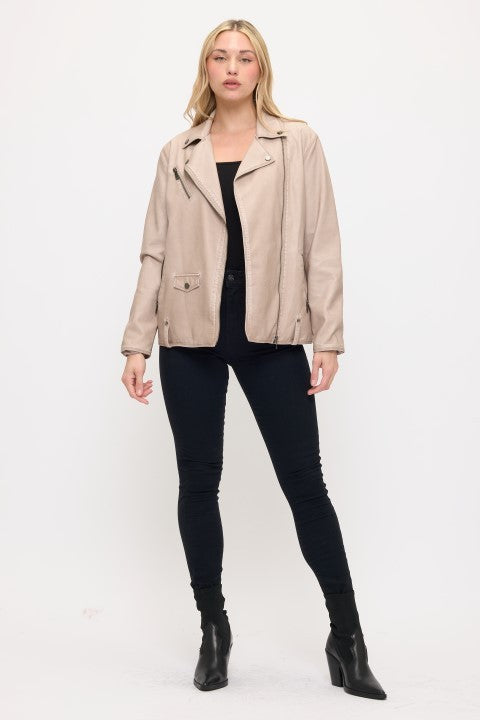 Vintage Front Pocket Jacket - Cream