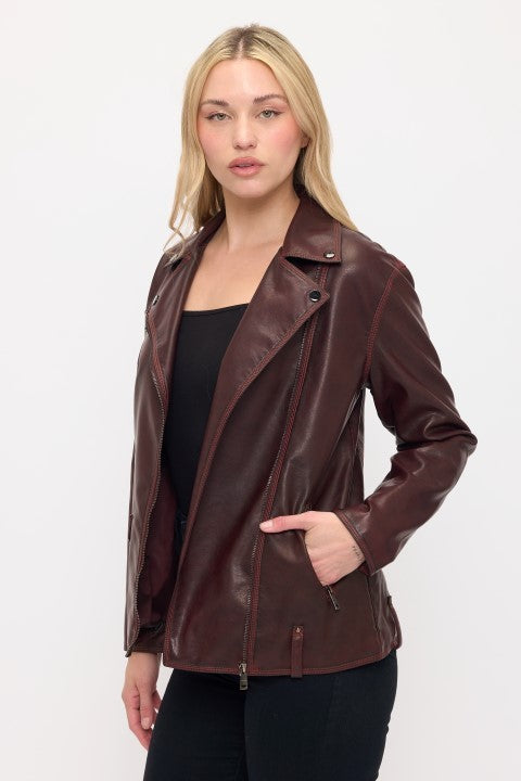 Vintage Front Pocket Jacket - Wine