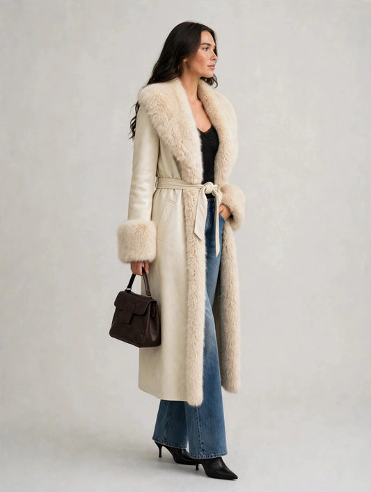Regal Fur Trim Coat