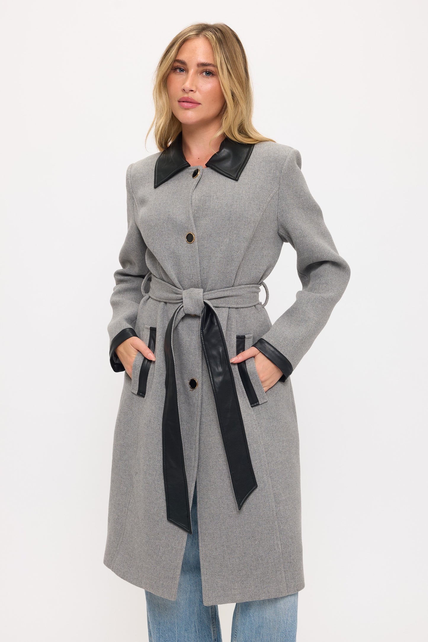 Windsor Contrast Maxi Coat