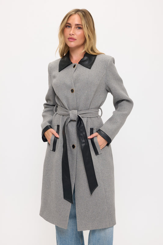 Windsor Contrast Maxi Coat