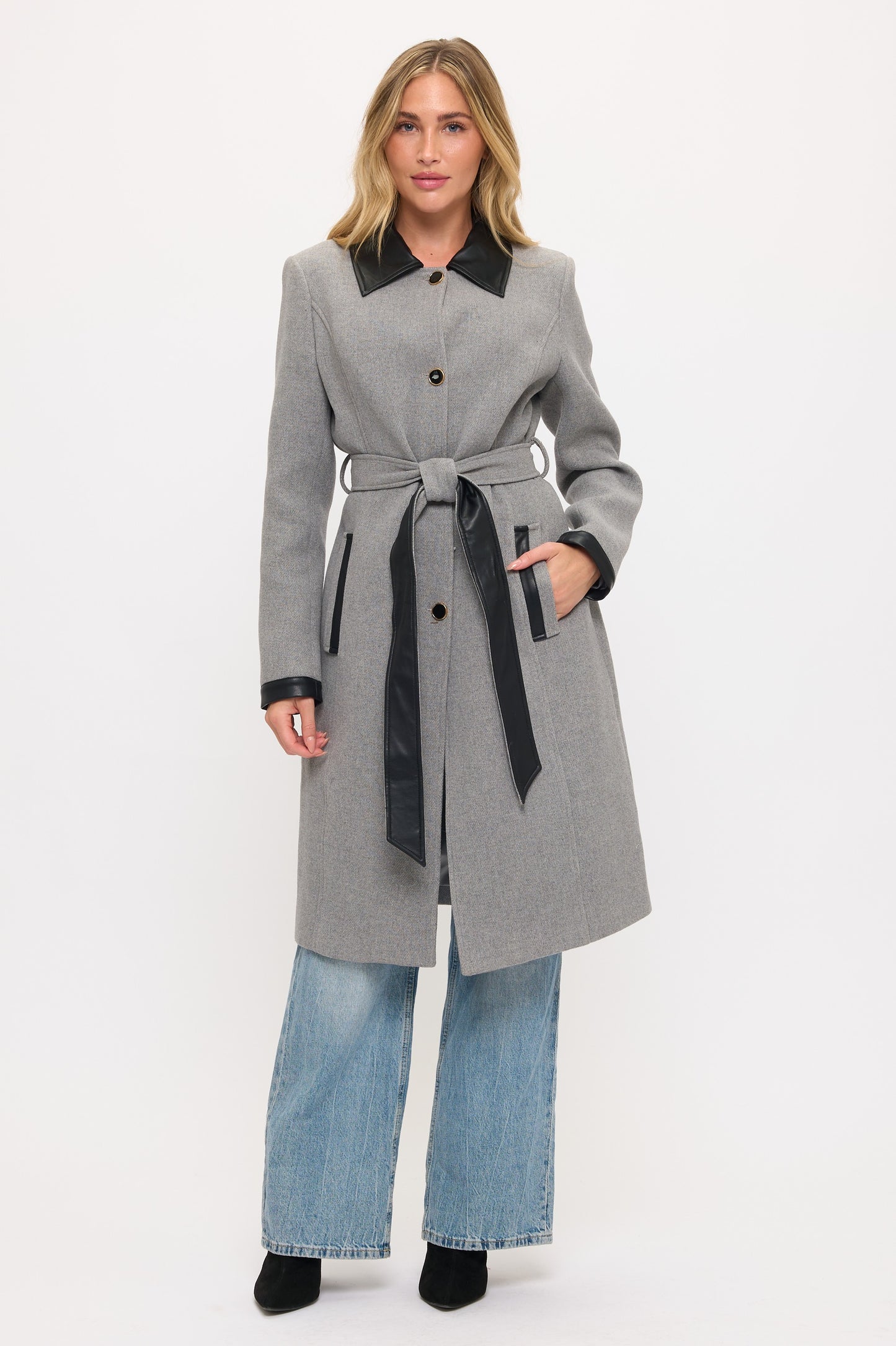 Windsor Contrast Maxi Coat