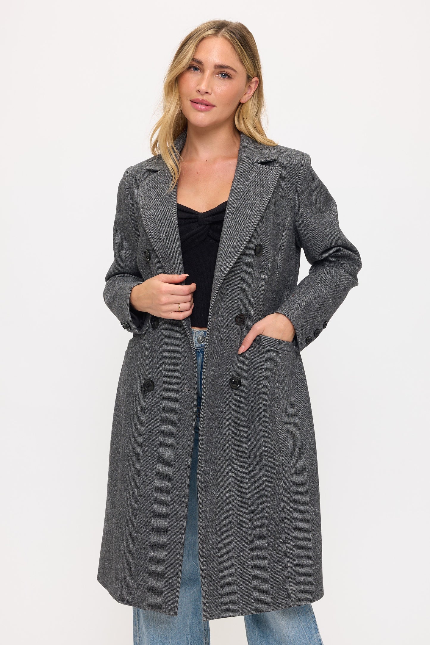 Brooklyn Oversized Twill Coat